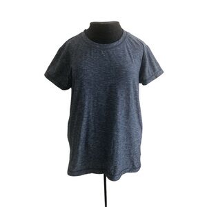 Navy Heather Moisture Wick Women's Short Sleeve Tee